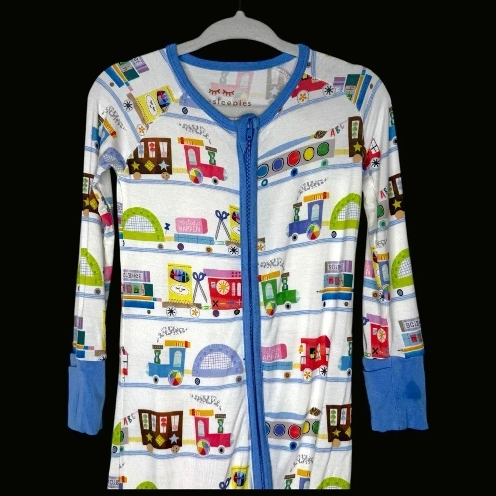 Little Sleepies Limited Edition Education Express Zippy Unisex Footie 12-18M